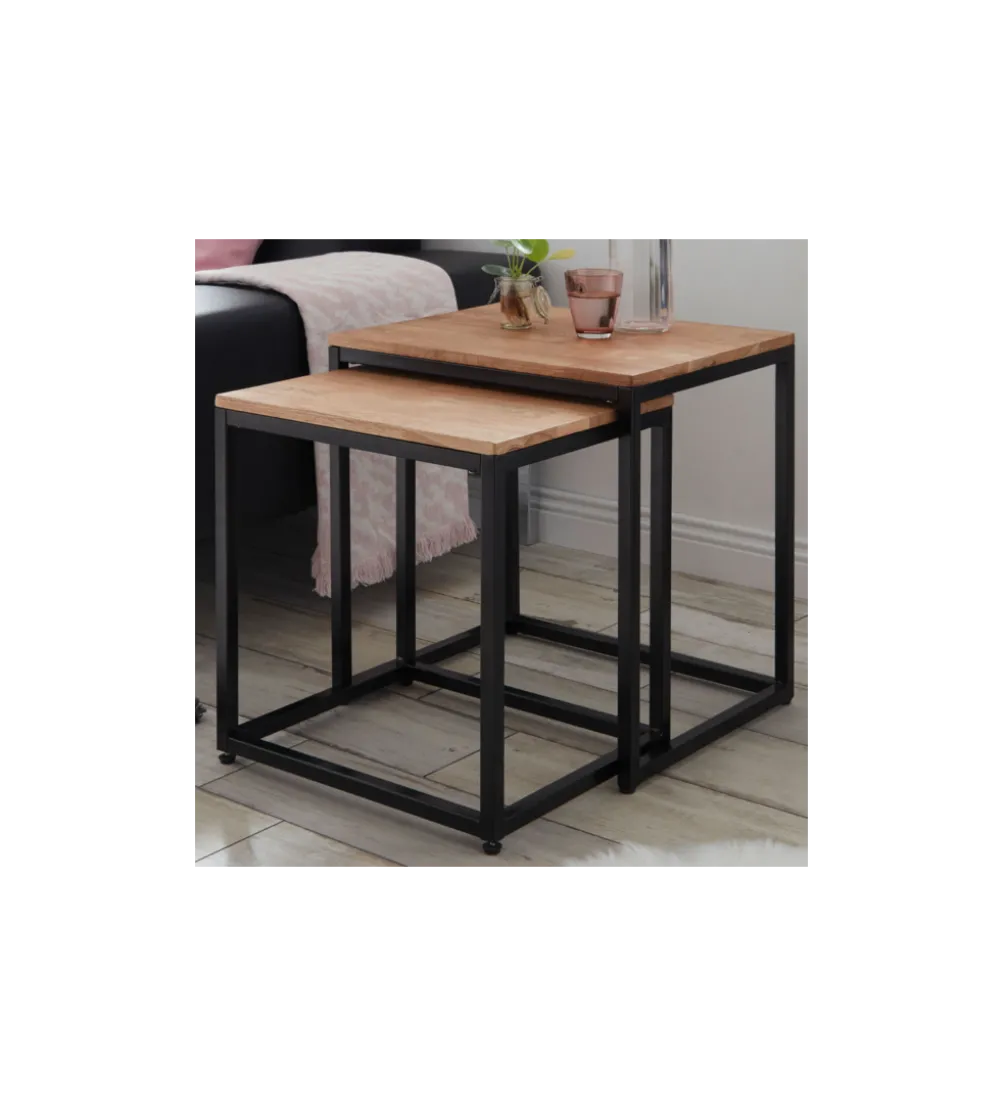 Stolik kawowy SAKURA set 2 dębowe