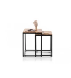 Stolik kawowy SAKURA set 2 dębowe