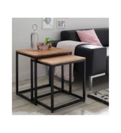 Stolik kawowy SAKURA set 2 dębowe
