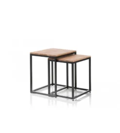 Stolik kawowy SAKURA set 2 dębowe