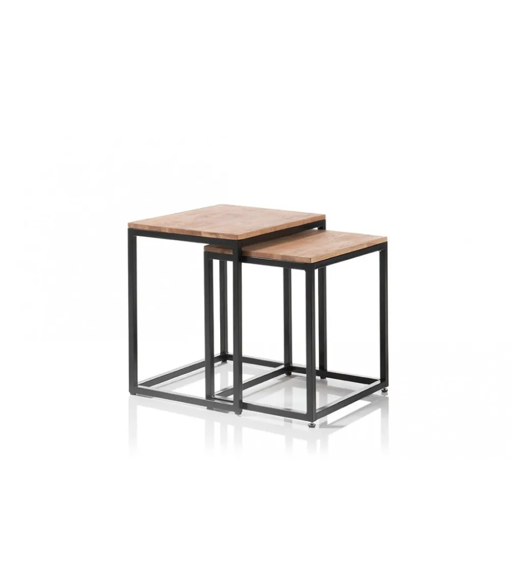 Stolik kawowy SAKURA set 2 dębowe