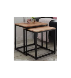 Stolik kawowy SAKURA set 2 dębowe