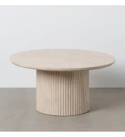 Stolik kawowy SAMETR 70 cm jasnobeżowy