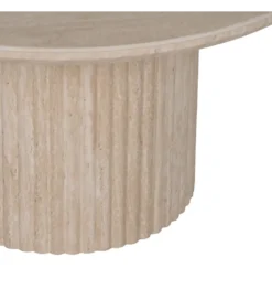 Stolik kawowy SAMETR 90 cm jasnobeżowy