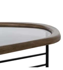 Stolik kawowy SATAMY 120 cm naturalny czarny