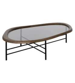 Stolik kawowy SATAMY 120 cm naturalny czarny