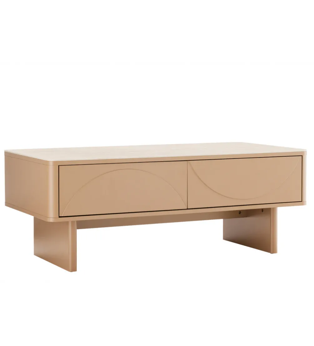 Stolik kawowy SAVOY 120 cm kolor trawertynu