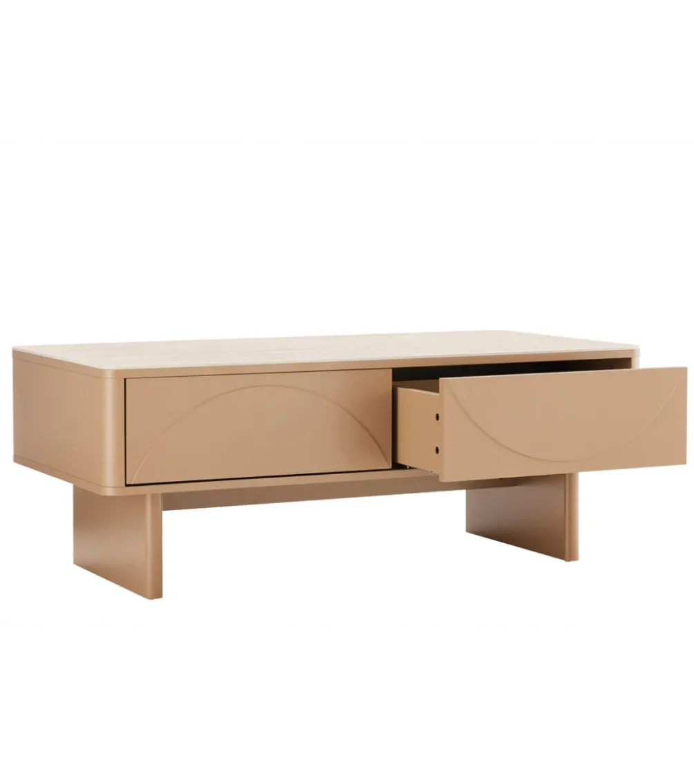 Stolik kawowy SAVOY 120 cm kolor trawertynu