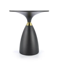 Stolik kawowy SCALITA 50 cm ceramika w optyce marmuru