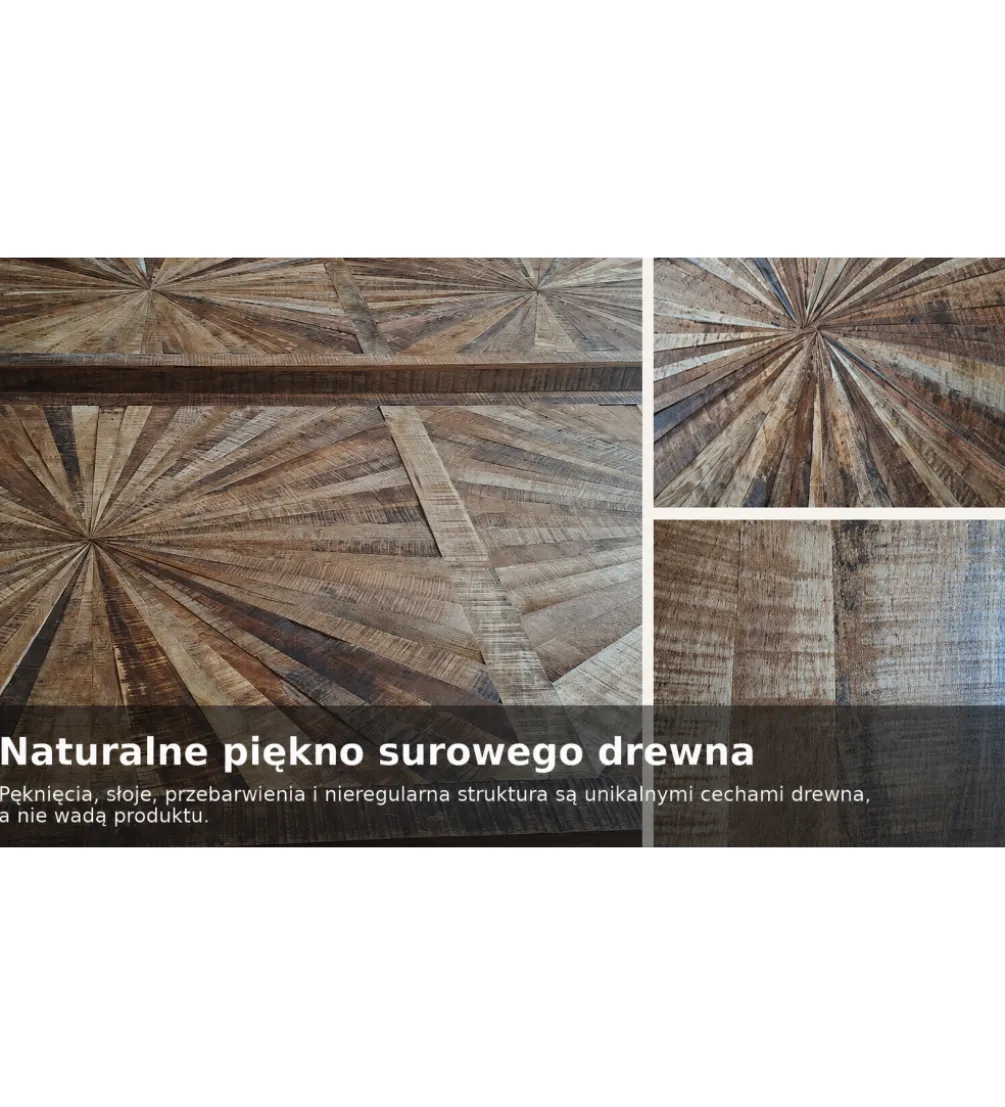 Stolik kawowy SCALO 105 cm drewno mango
