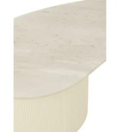 Stolik kawowy SHADA 121 cm biały marmur