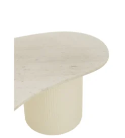 Stolik kawowy SHADA 121 cm biały marmur