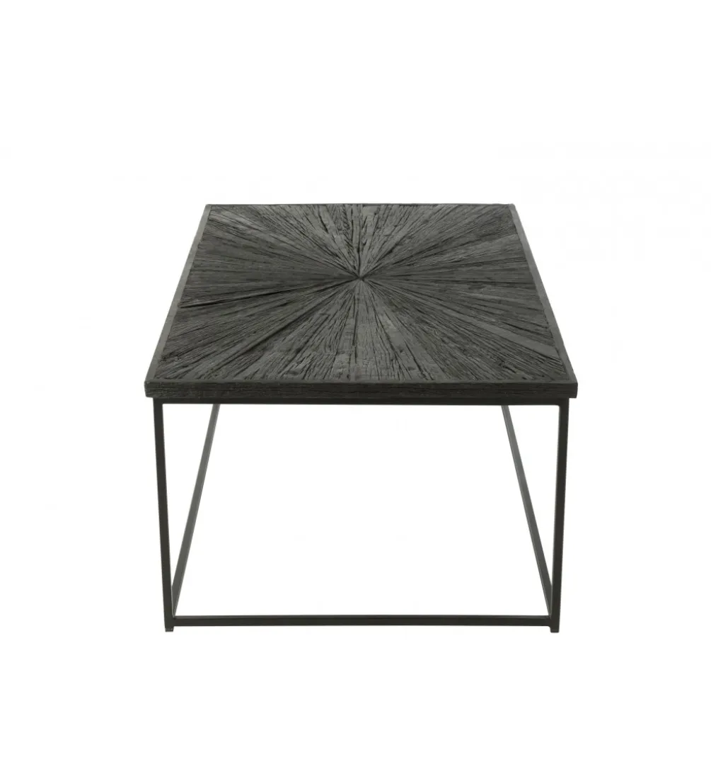 Stolik kawowy Shanil 120 cm drewno czarny