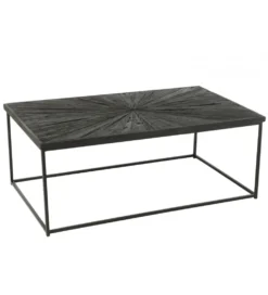 Stolik kawowy Shanil 120 cm drewno czarny