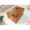 Stolik kawowy SHARK 90 cm drewno Teak