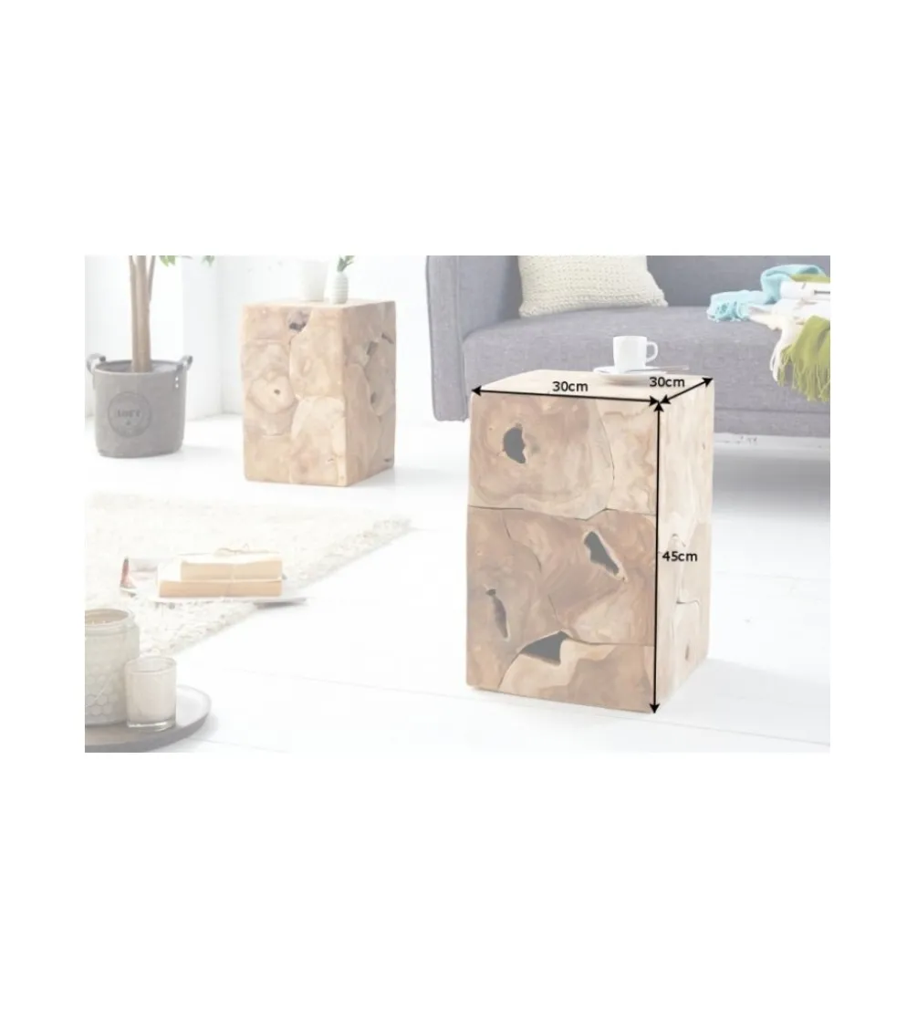 Stolik Kawowy Shark 30 Cm Teak