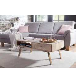 Stolik kawowy SIKAR 95 cm drewno mango