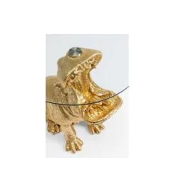 Stolik kawowy SITTING HIPPO 48 cm złoty