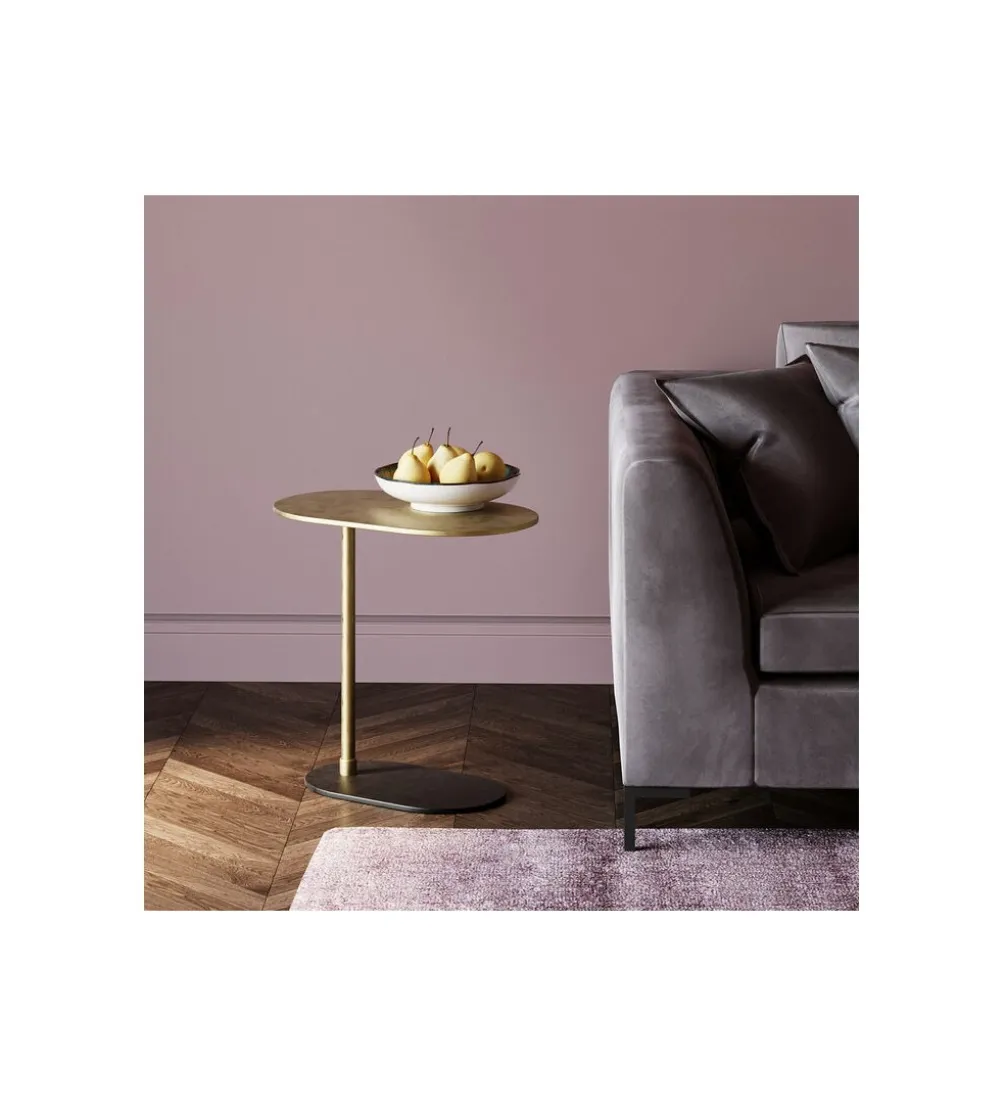 Stolik kawowy SLIDE 50 cm złoty