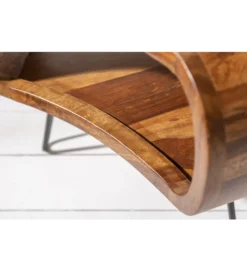 Stolik kawowy SPIN RETRO 60 cm drewno Sheesham