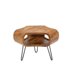 Stolik kawowy SPIN RETRO 60 cm drewno Sheesham