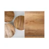 Stolik kawowy Storage Orient 60 cm Biały Z Blatem z drewna Mango