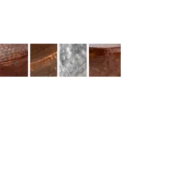 Stolik Kawowy Storage Orient 60 Cm srebrny Z Blatem drewna akacji
