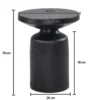 Stolik kawowy SUZAM 40 cm czarny