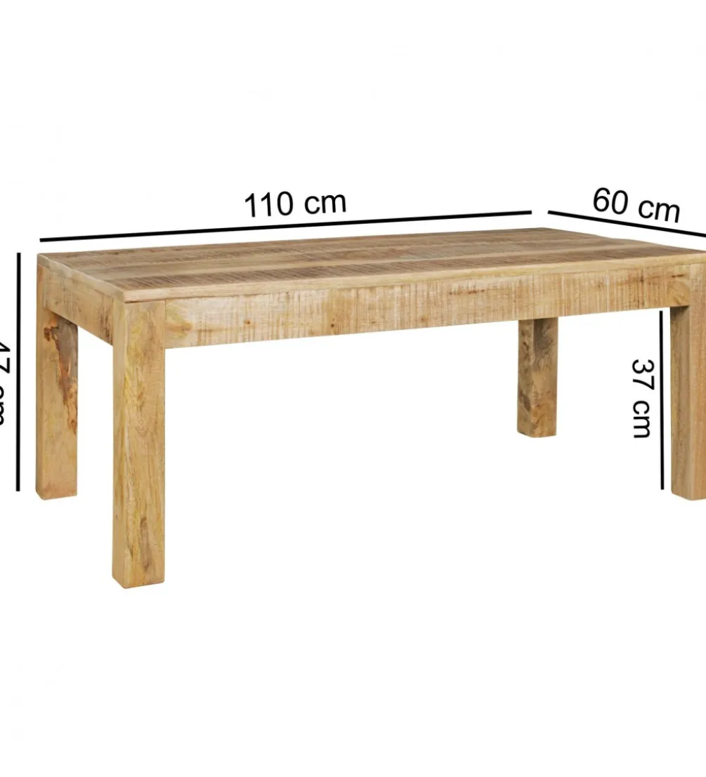 Stolik kawowy TALISA Craft110 cm drewno mango