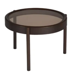 Stolik kawowy TERVO 61 cm ciemno brązowy