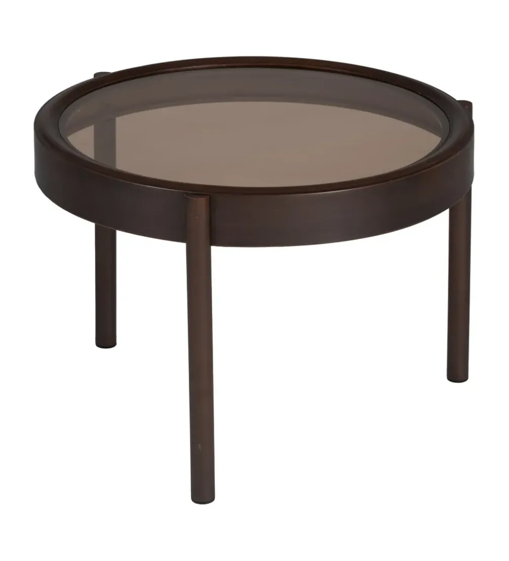 Stolik kawowy TERVO 61 cm ciemno brązowy
