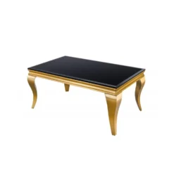Stolik kawowy TRENTINO Modern Barock 100 cm czarny