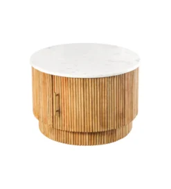 Stolik kawowy TRES CHIC 60 cm drewno mango naturalny