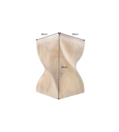 Stolik kawowy TWIST 45 cm drewno mango