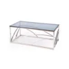 Stolik kawowy UNIVERSE 120 cm srebrny