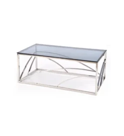 Stolik kawowy UNIVERSE 120 cm srebrny