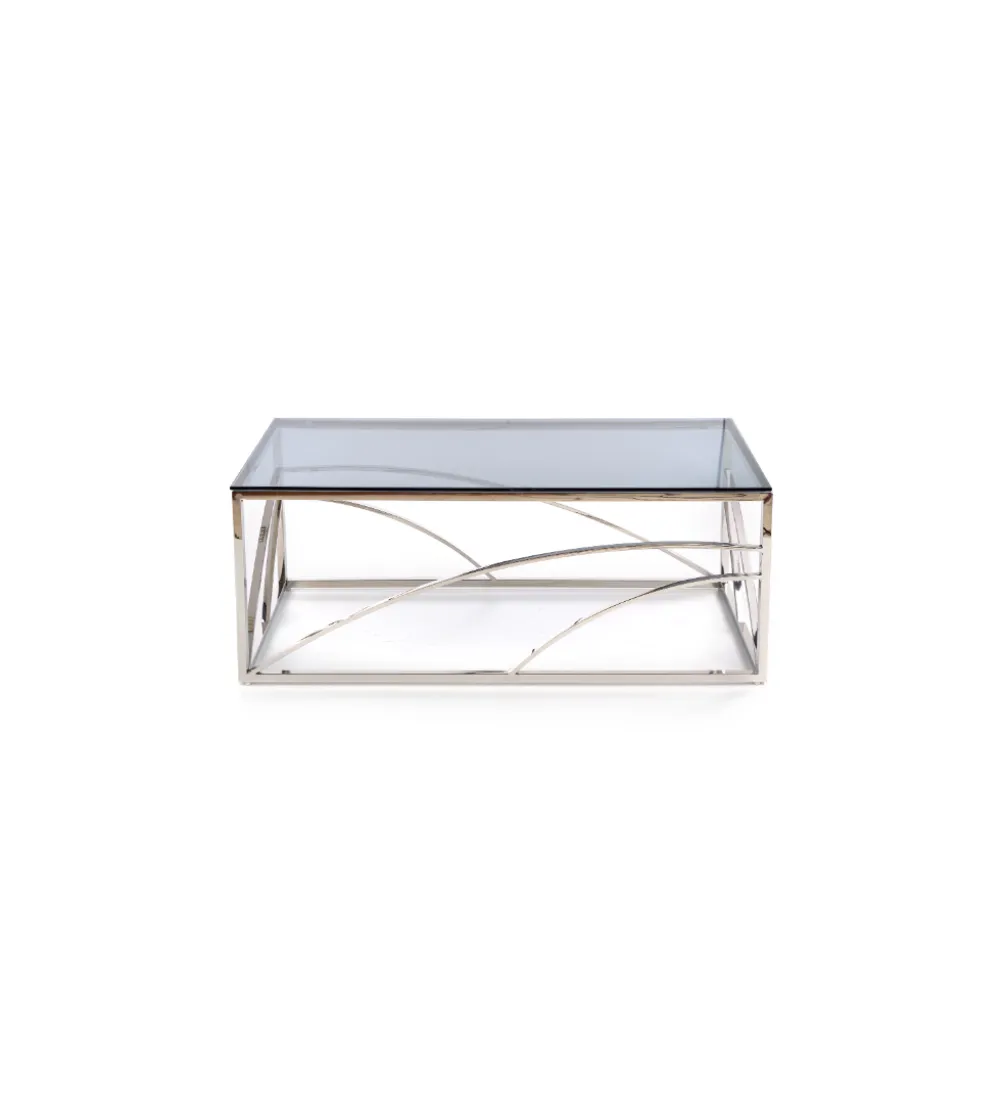Stolik kawowy UNIVERSE 120 cm srebrny