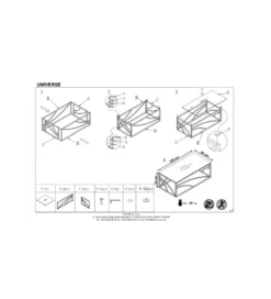 Stolik kawowy UNIVERSE 120 cm srebrny