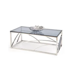 Stolik kawowy UNIVERSE 120 cm srebrny
