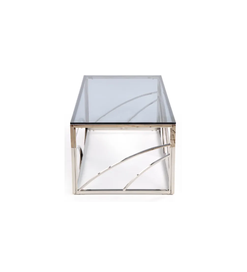 Stolik kawowy UNIVERSE 120 cm srebrny