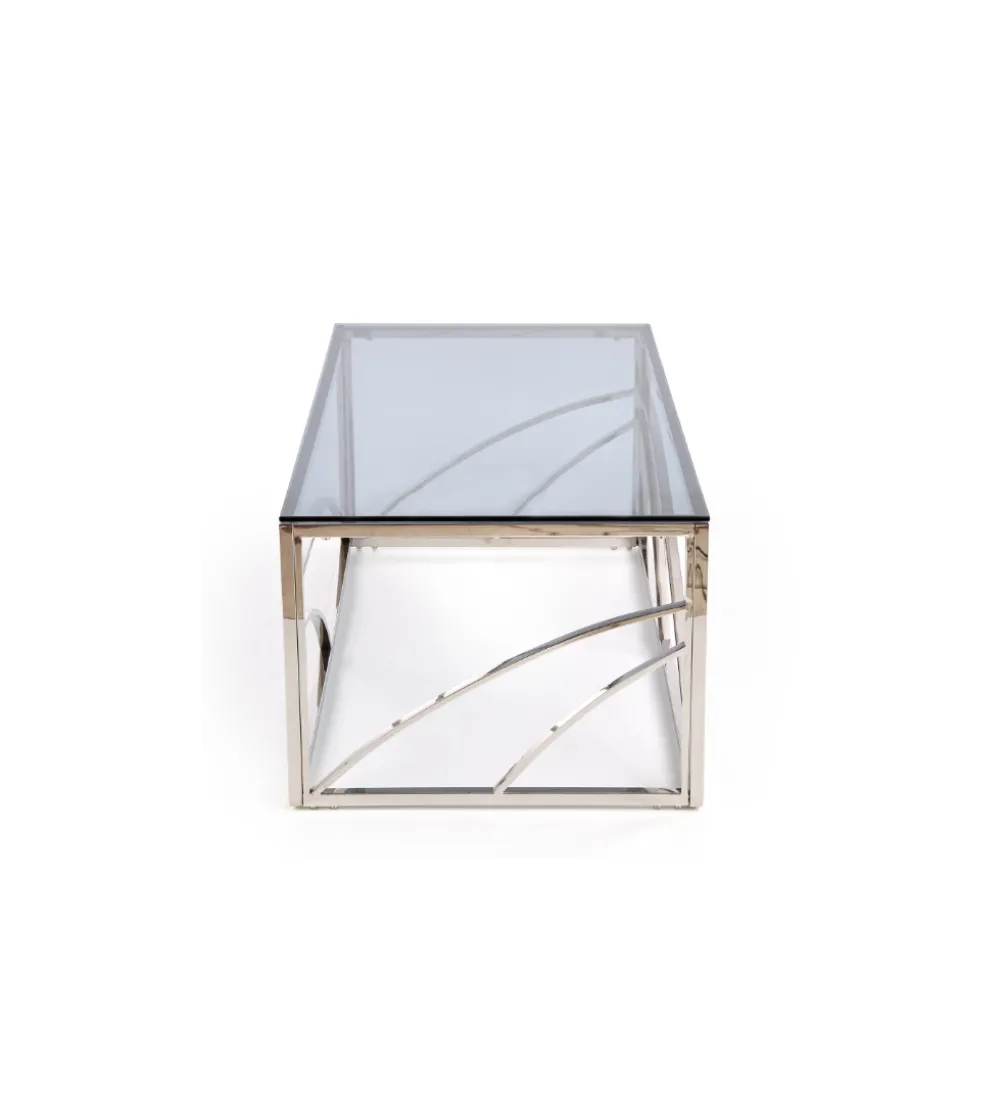 Stolik kawowy UNIVERSE 120 cm srebrny