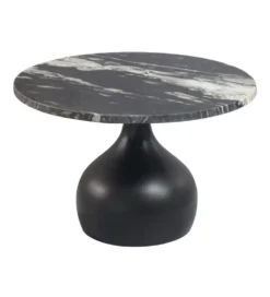 Stolik kawowy URANAKI 60 cm blat marmur