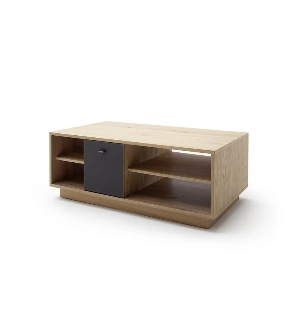 Stolik kawowy VALENCIA 115 cm antracytowo naturalny