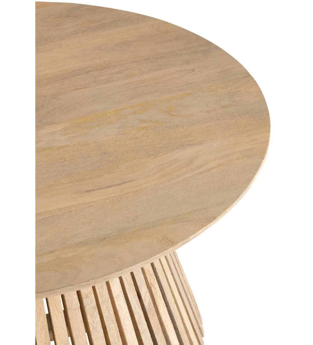 Stolik kawowy VINCENT 90 cm drewno mango