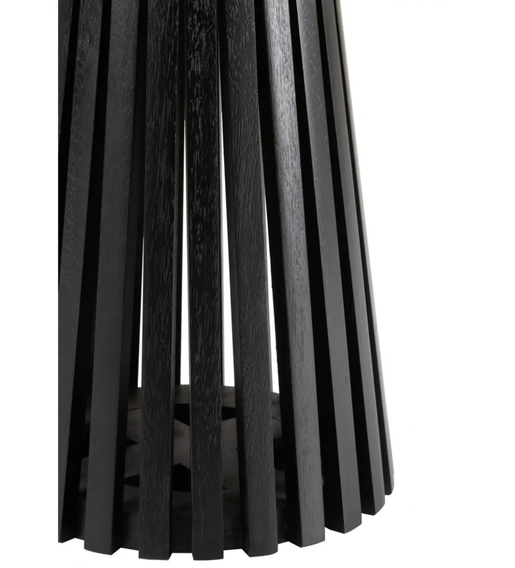 Stolik kawowy VINCENT 40 cm drewno mango czarny