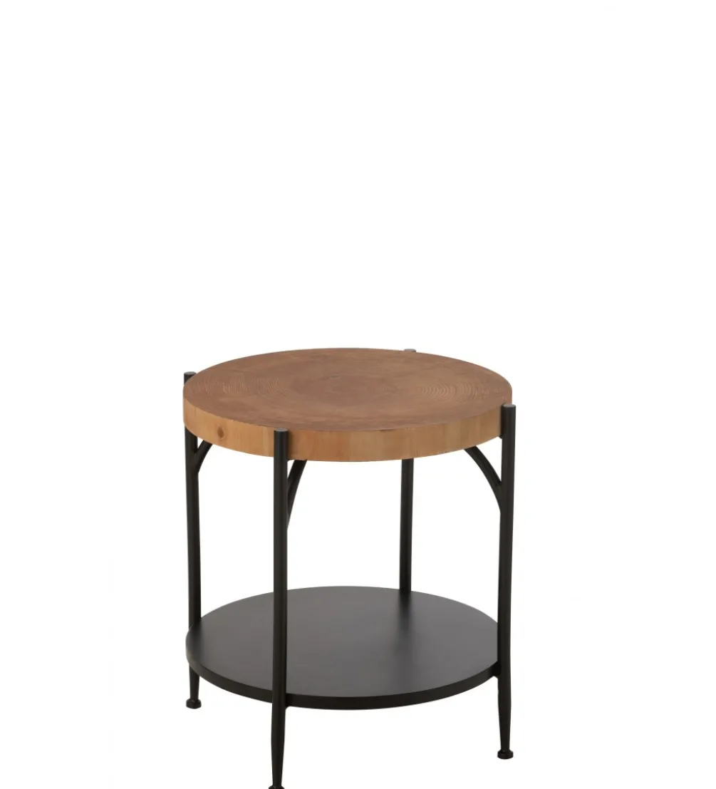Stolik kawowy VONI 45 cm woptyce drewna