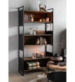 Stolik kawowy VONI 45 cm woptyce drewna