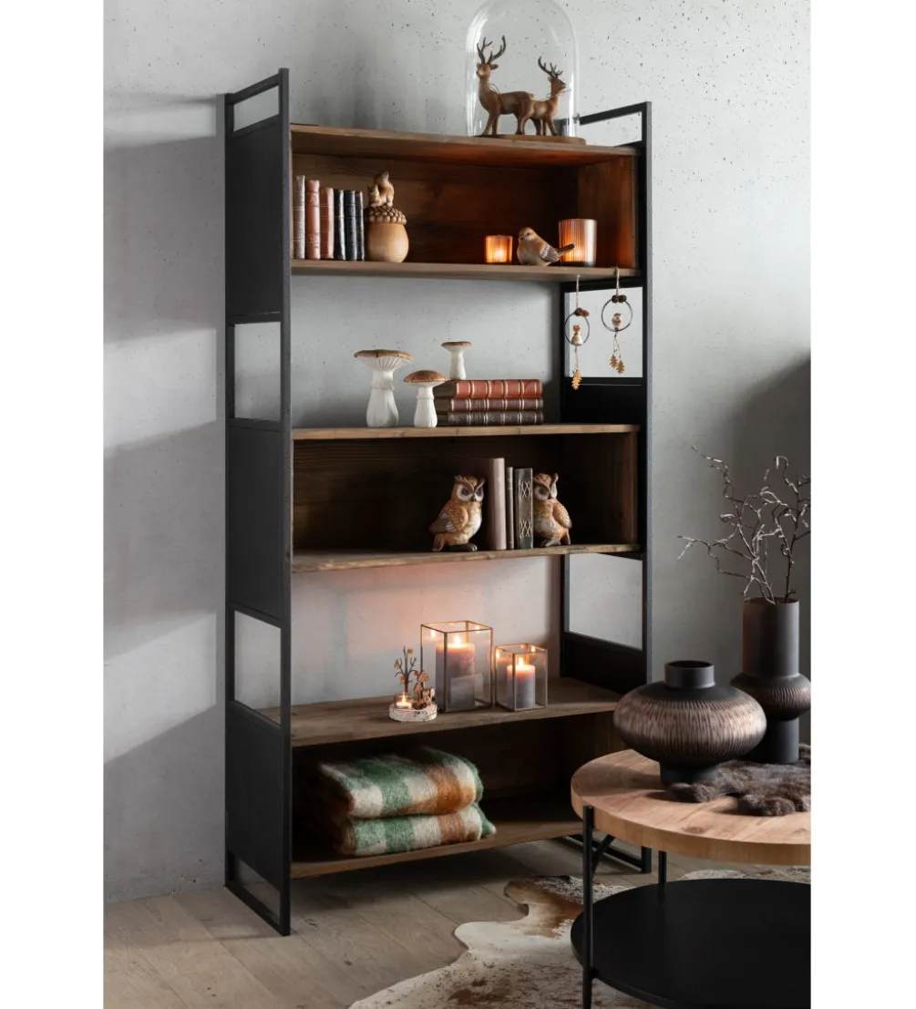 Stolik kawowy VONI 45 cm woptyce drewna