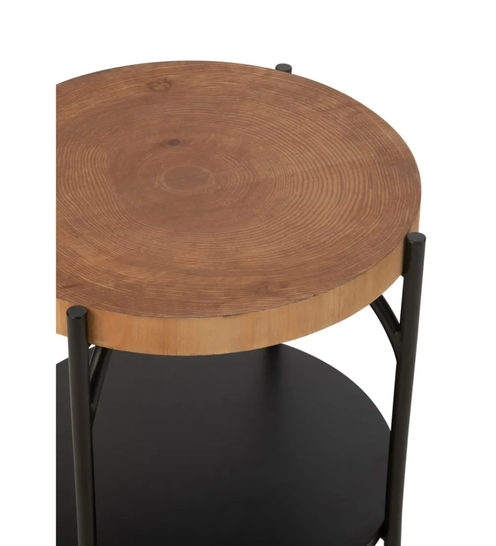 Stolik kawowy VONI 45 cm woptyce drewna