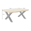 Stolik kawowy WILD 90 cm wygląd naturalnego dębu